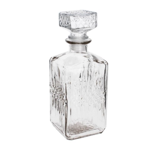 KARAFA FĽAŠA NA WHISKY LIKÉR SKLO 855 ML