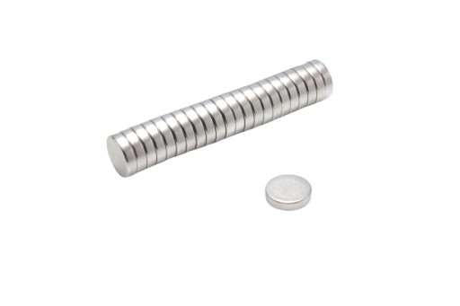 Neodymový magnet valcový MW 10x2,5 mm N38 10 ks.