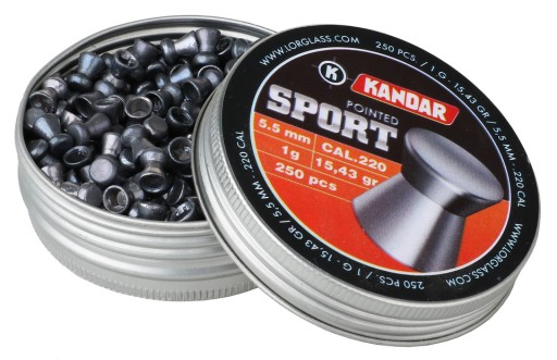 SHOT Kandar Pointed SPORT 5,5 mm FLAT 250ks 5,5S