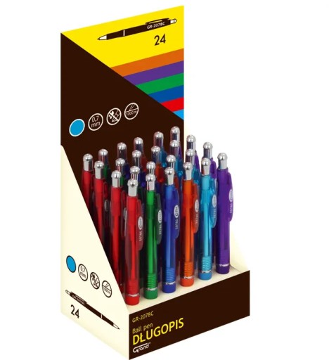 Modrý automatický BALLPOINT 0,7mm GRAND