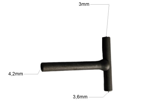 Kľúč na nastavenie ventilov 3mm 3,6mm 4,2mm