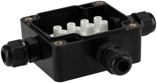 Hermetický inštalačný box, Eklektický konektor IP68, so 4-kolíkovou kockou