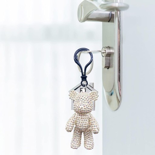 DIAMANTOVÁ MAĽBA DIAMANTOVÁ VÝŠIVKA SADA DIY PRÍRUČKA MEDVEĎ KĽÚČENKA 6,5 CM