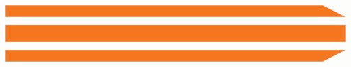 Nálepky na motorku STRIPES 30cm Orange #2
