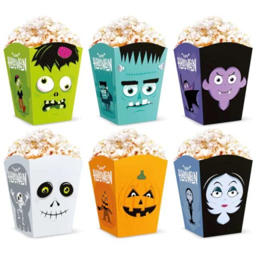 Popcorn BOXES MONSTERS halloween PARTY