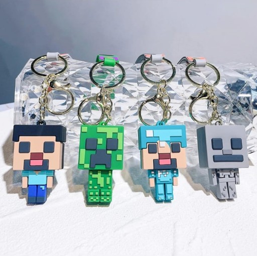 MINECRAFT 3D PRÍvesok na kľúčenky PRÍvesok na kľúče