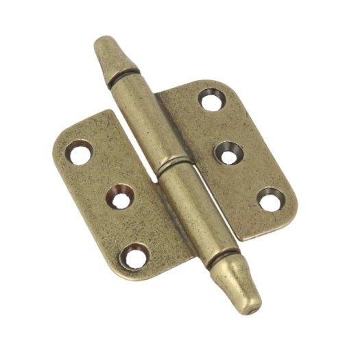 RETRO hnedý opletený nábytkový pánt 8x72mm ĽAVÝ