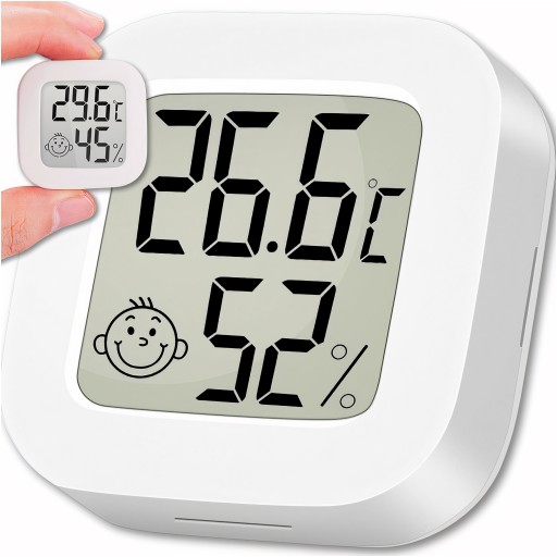 ELEKTRONICKÝ PRIESTOROVÝ TEPLOMER DIGITÁLNY vlhkomer METEOSTANICA + BATÉRIA