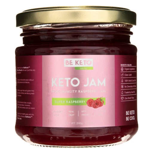 BeKeto Super Malinový Keto Džem 200g BEZ CUKRU