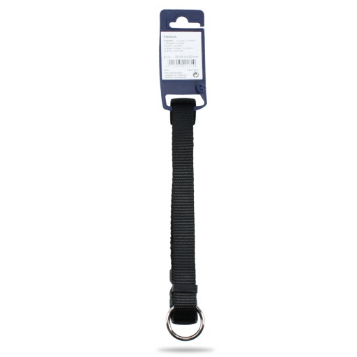 NYLONOVÝ GOLIER 35-55cm/20mm ČIERNA