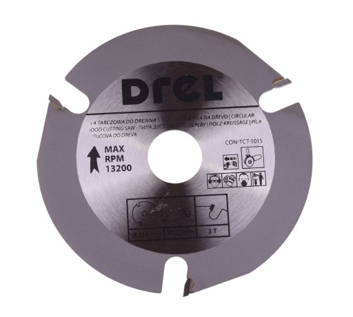 KOTOUČ NA REZANIE DREVA PRE UHLOVÚ BRÚSKU PRE PÍLU 115 x 22,2 mm