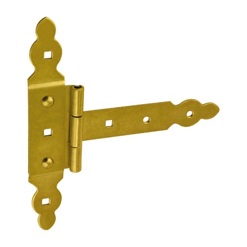 Ozdobný pánt na brány, boxové rolety ZBNO 150x215mm zlatý s krytkou