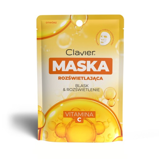 Clavier Illuminating maska na tvár s vitamínom C