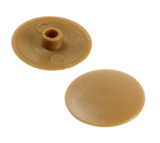 Svetlohnedá nábytková hmoždinka pre 15 mm excentr