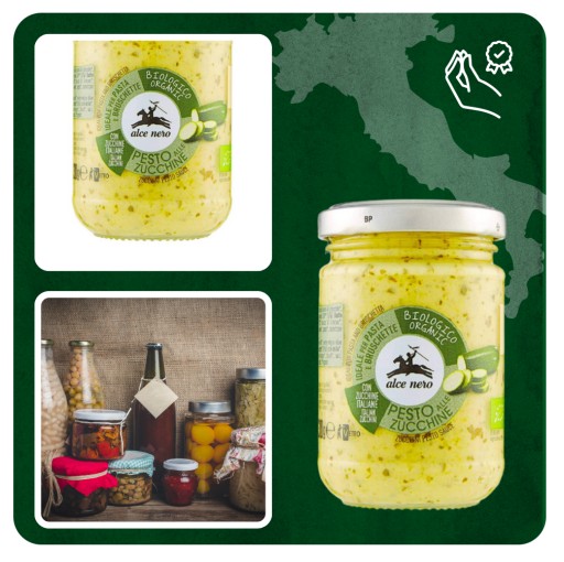 Alce Nero Bio cuketové pesto 130g
