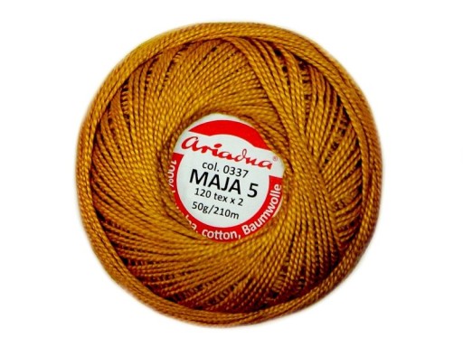 Cordonek MAJA 5 Ariadna 0337 zlatá 50g 210m