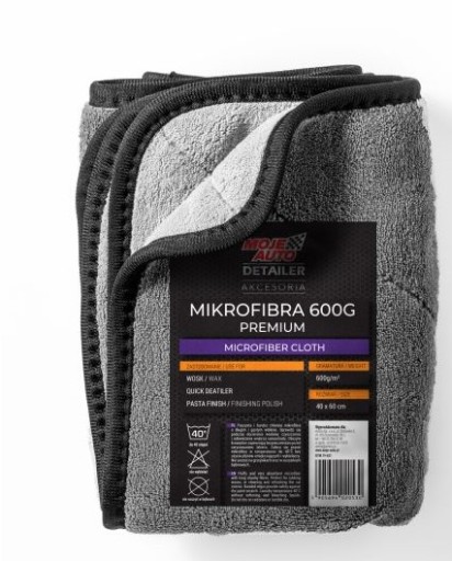 DETAIL MÔJHO AUTA PREMIUM MICROFIBER 600G 60X40CM