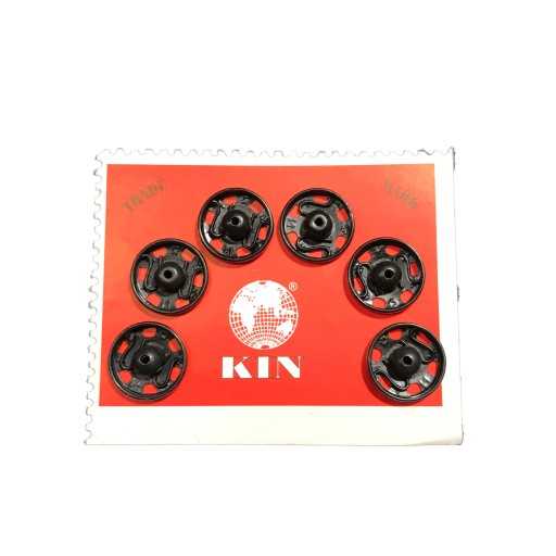 Kovové západky (4) pr. 11,5 mm ČIERNA 6 kusov