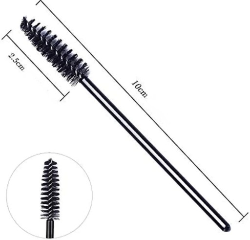 MD čierna kefka na mihalnice 10 cm | 1 kus