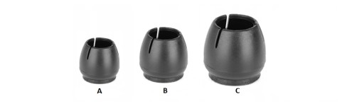 4 ks Plstené poťahy na nohy stoličiek 17-21 mm