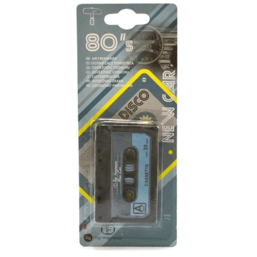 RETRO VÔŇA DO AUTA DOSTUPNÁ KAZETA NOVINKA OSVIEŽOVAČ VZDUCHU DO AUTO 80. ROKOV