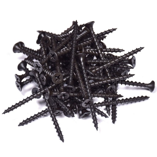 SKRUTKY DO DREVA ČIERNE 45 mm do sadrokartónu - 1 kg