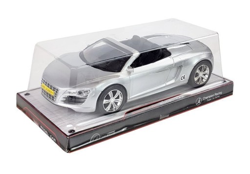 Autíčko s naťahovaním Cabriolet Silver 1:18