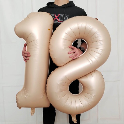 Balón z karamelovej fólie číslo 1 ONE héliový 100cm