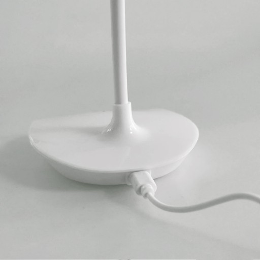 Stolná LED lampa do školy, dotyková USB, pre deti, biela