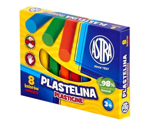 Plastelína 8 farieb Astra