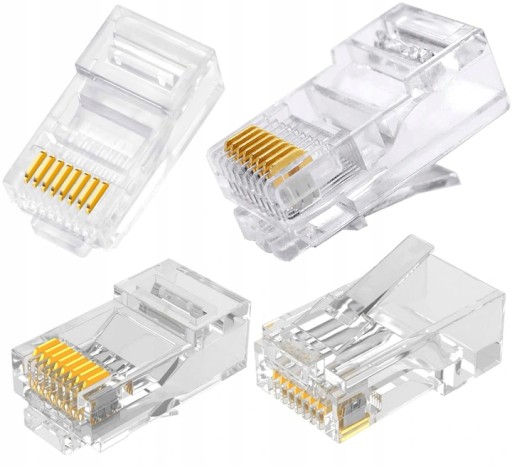 RJ45 zástrčka 8P8C cat5E internet 10 ks