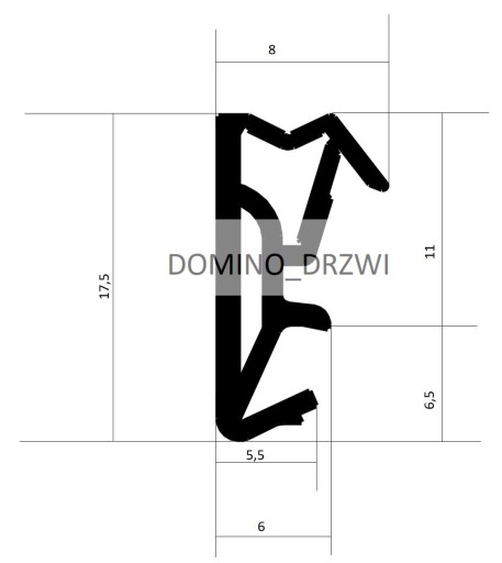 TESNENIE EURO OKEN, DVERE DREVENÉ, TMAVÉ HNEDÉ, 5m