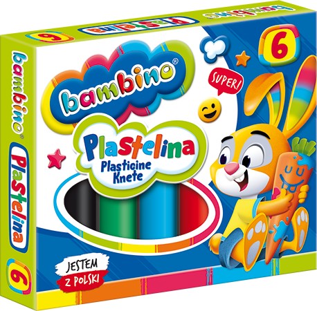 BAMBINO PLASTELINA 6 farieb