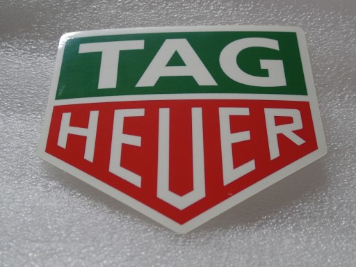 NÁLEPKA F1 WEC PORSCHE TAG HEUER LOGO NÁLEPKA 9 x 7,7 cm