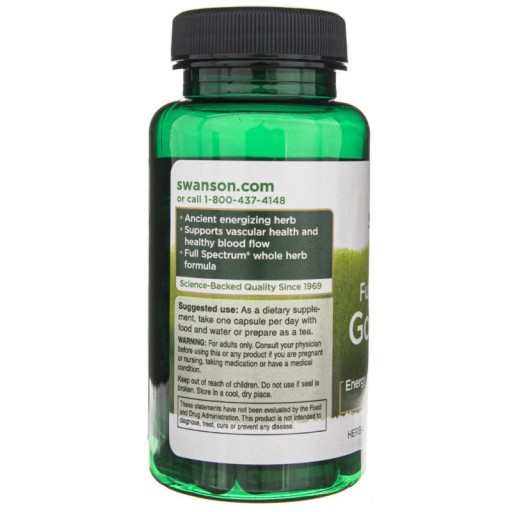 Swanson Gotu Kola 435 mg celé spektrum 60 kapsúl