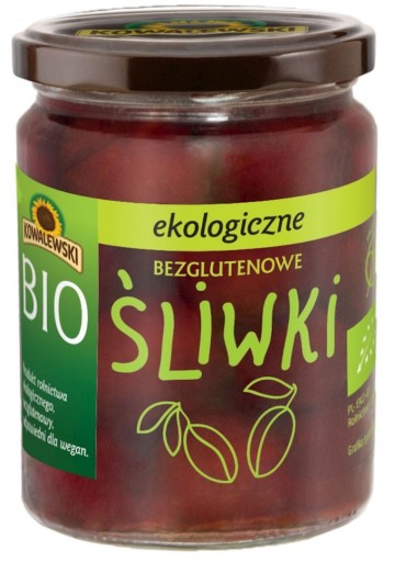 MARINOVANÉ BEZLEPKOVÉ BIO SLIVKY 500 g (280 g) - KOWALEWSKI