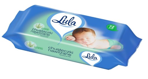 Lula Vlhčené obrúsky s Aloe 72 ks