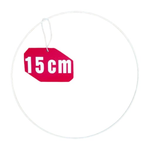 Prsteň lapač snov BIELY 15 cm