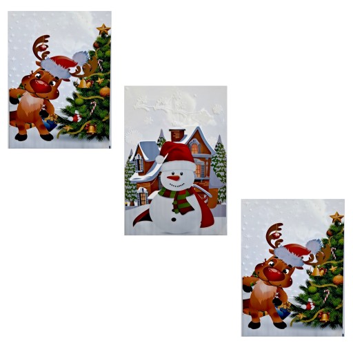 VIANOČNÉ TAŠKY na darčeky, darčekové darčeky, 5 ks MIX 40x25cm