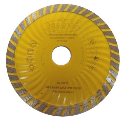 Diamantový kotúč na turbo kameň 125 x 22,2 betón, kocky, tehly.