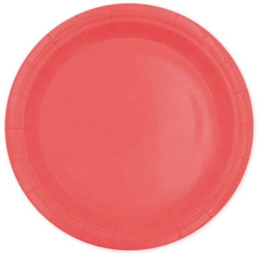 Červené taniere 18 cm, 6 ks