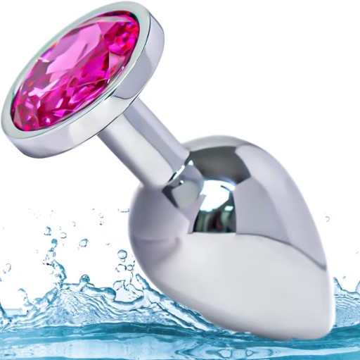 Análny kolík s kryštálom, veľkosť S ANAL SEX 7cm x 2,8cm