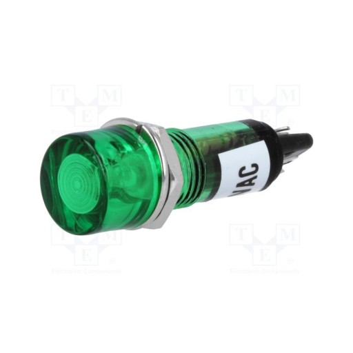Kontrolka 10mm 230V zelená / NI-1FGN