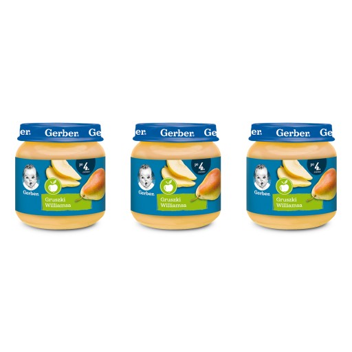 GERBER Williams hruškový dezert x 3 kusy