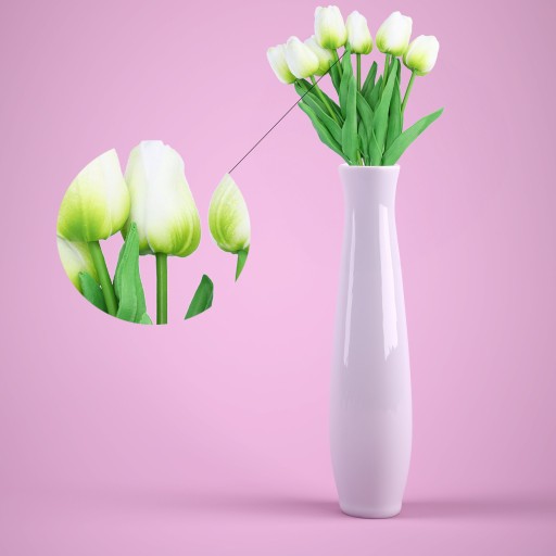 TULIPÁNOVÉ UMELÉ TULIPANY ako živé dekoratívne kytice na veľkonočný balkón