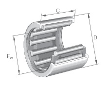 HK 0508 IHLOVÉ LOŽISKO 5x9x8 mm HK0508