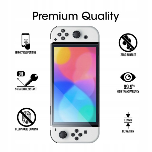IRIS Tvrdené sklo tvrdené sklo pre obrazovku konzoly Nintendo Switch OLED