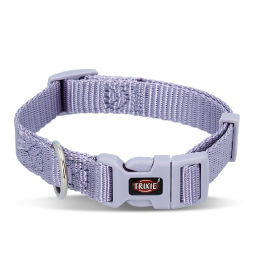 Prémiový obojok, pre psov, svetlý lila, S: 25–40 cm/15 mm