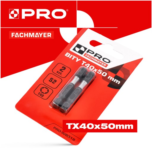 Nárazový bit TX40 Nárazový bit 50mm | Nárazový bit pre skrutkovač 2 ks.
