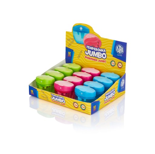 Trojité strúhadlo, zásobník na pastelky Jumbo ASTRA